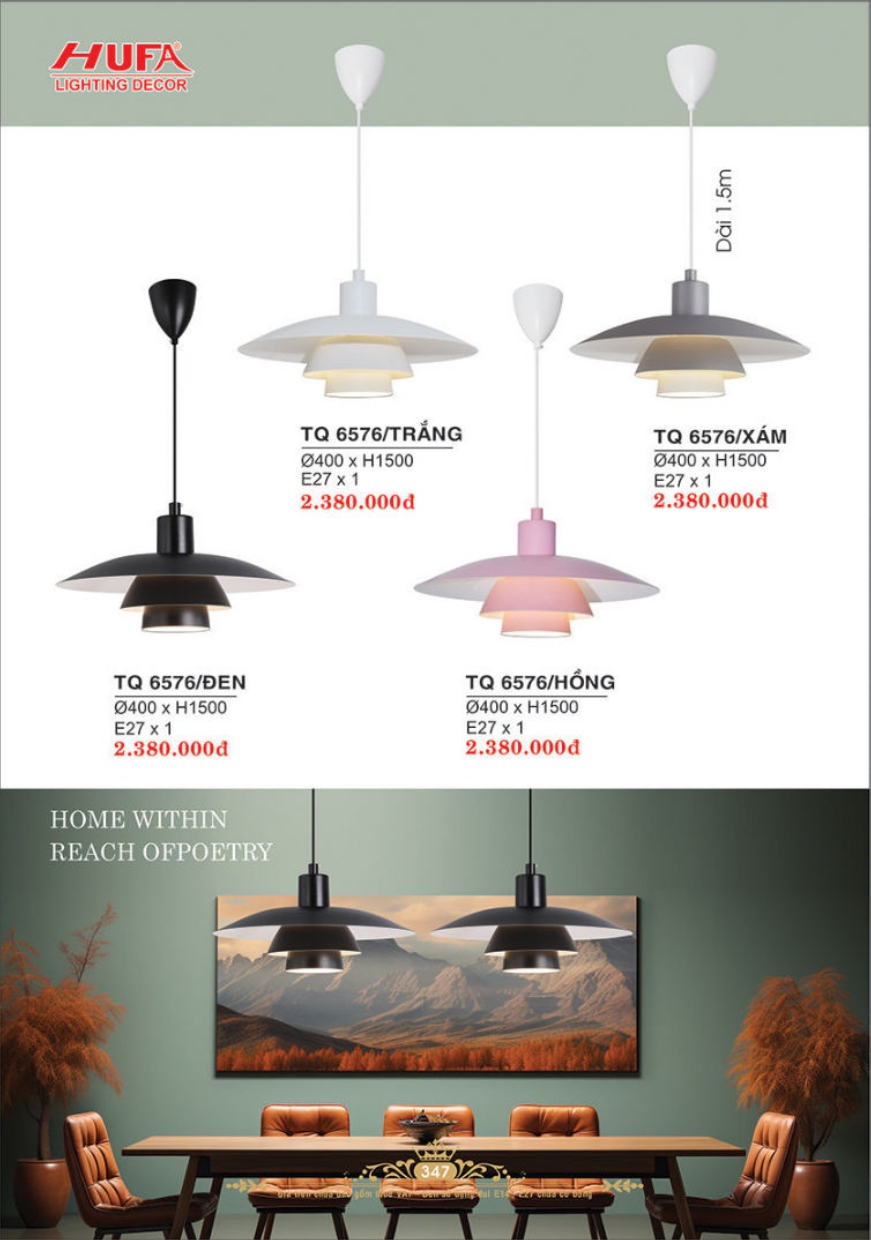 Bảng giá đèn trang trí HUFA